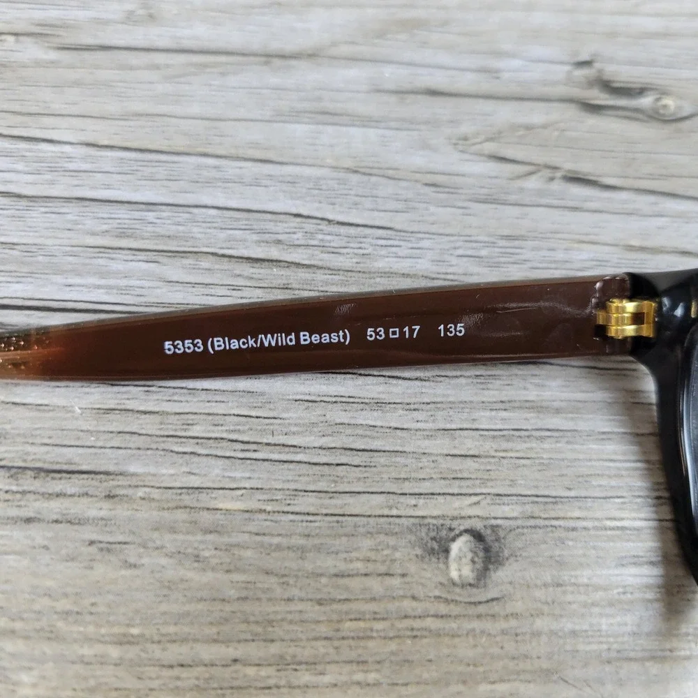 Coach Eyeglasses Frames HC 6082 T 5353 Black/Wild Beast Animal Print 53-17-135‎